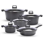 10PCS Granite Non-Stick Cookware Set with Induction Base | Premium Kitchen Cookware UAE