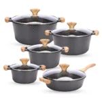 10PCS Non-Stick Granite Cookware Set with Induction Bottom | Premium Cookware Set UAE