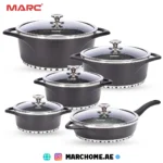 10PCS Granite Non-Stick Cookware Set with Induction Bottom | Durable Kitchen Cookware UAE - Image 2