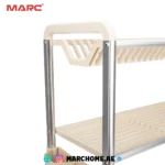 3 Layer Aluminum Dish Rack with Auto Drainage | Large Dish Drying Rack UAE - Image 3